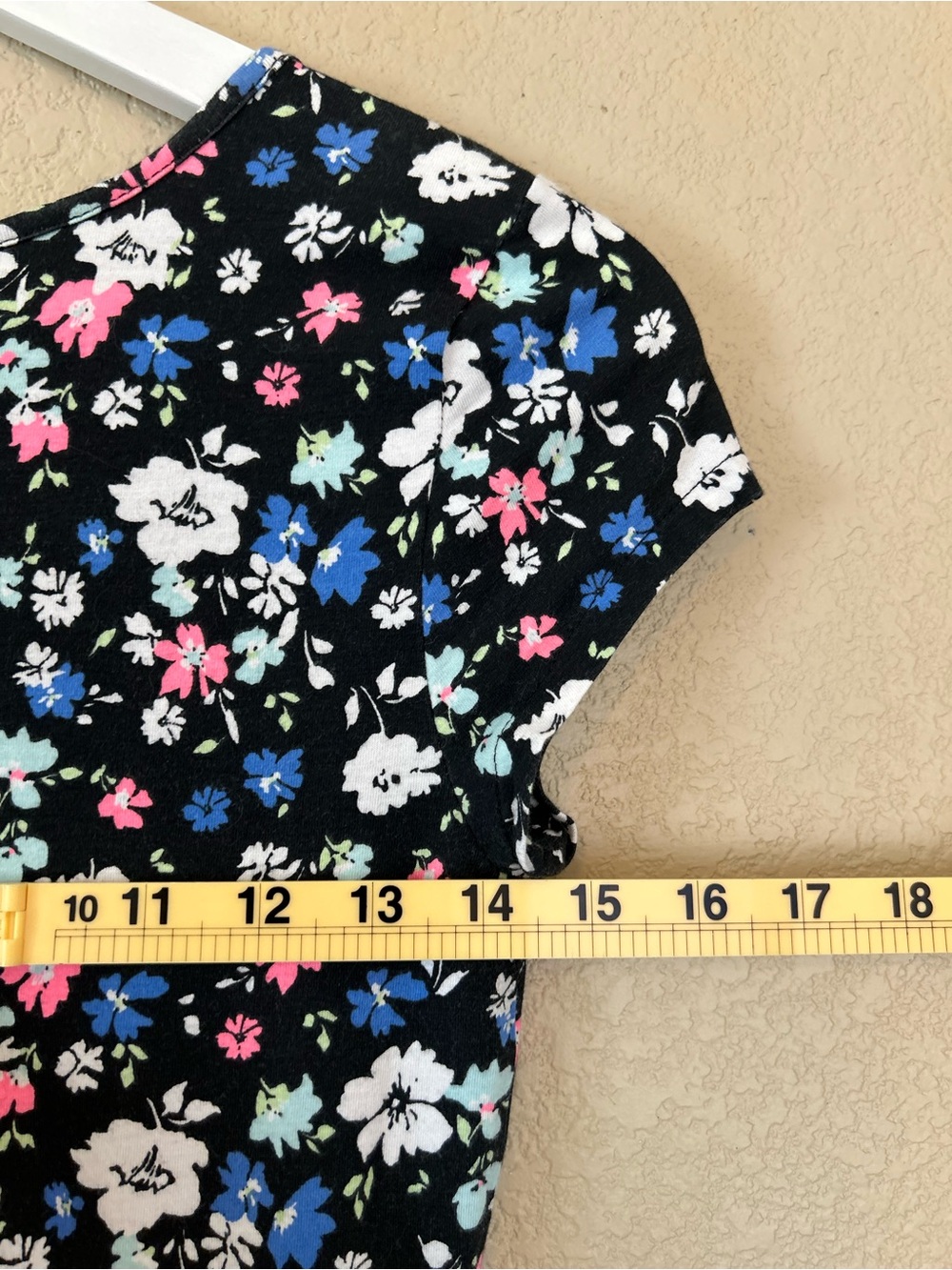 Aeropostale Black Floral Lace-Up Skater Mini Dress Size M Summer Fitted Coquette - Picture 9 of 9